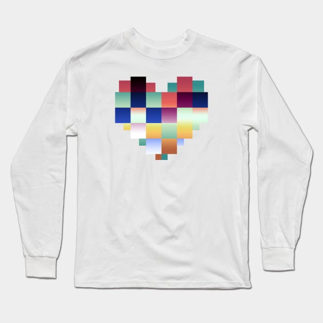 A Square Heart Long Sleeve T-Shirt by jkim31